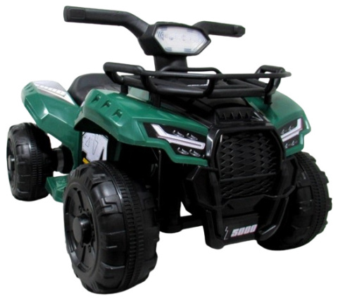 Quad J8AAA zielony na akumulator, quady dla dzieci muzyka światło