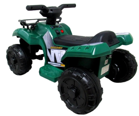 Quad J8AAA zielony na akumulator, quady dla dzieci muzyka światło