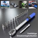 Zestaw Kluczy Klucz dynanometryczny 15 elementów 1/4" 2-24Nm Motocyklowy Klucz