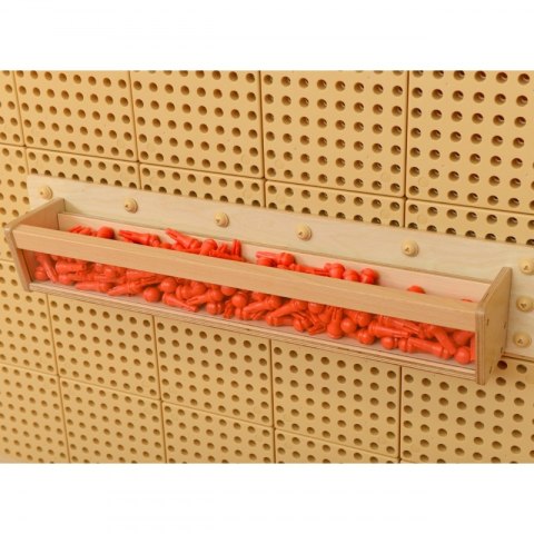 Drewniana Półeczka Przezroczysta Ścianka 80 cm - Masterkidz Tablica Naukowo-Kreatywna STEM