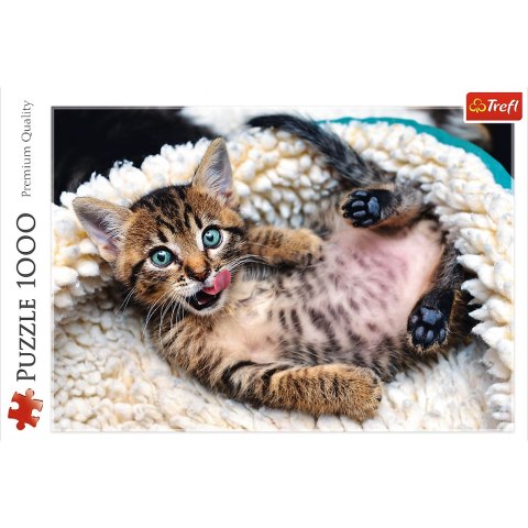 Puzzle - 1000 - Wesoły kotek - Trefl 10448