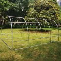 Tunel Ogrodowy Foliowy Szklarnia Na Warzywa Okna Zielony UV 4,5x2x2 M 9M²
