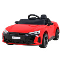 AUDI E-Tron GT Czerwony Auto na akumulator EVA Skóra pilot