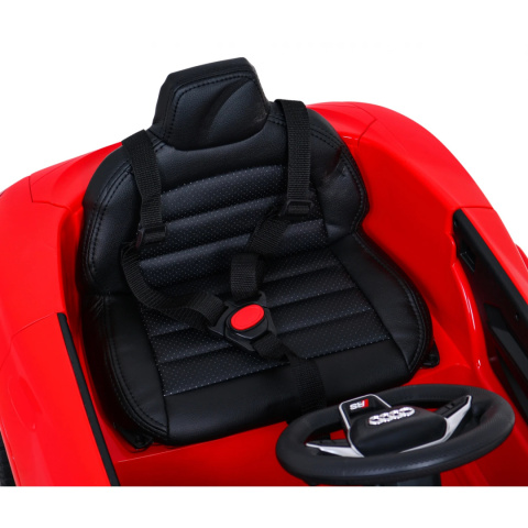 AUDI E-Tron GT Czerwony Auto na akumulator EVA Skóra pilot