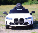 BMW m4 BIAŁY Auto na akumulator EVA Skóra pilot