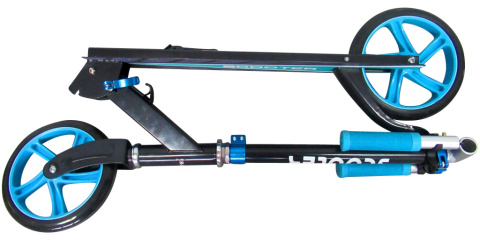 Duża Hulajnoga H4 Niebieska Składana R-Sport koła 200 mm do 100 kg