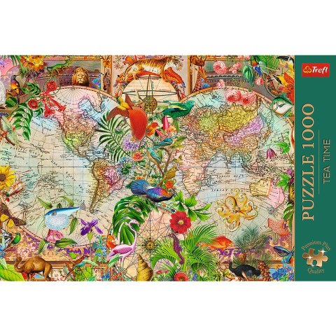 Puzzle - 1000 Premium Plus - Tea Time: Antyczna mapa świata - Trefl 12077