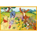 Puzzle - 2x24 - Dzień w ogrodzie - Disney - Kubuś Puchatek - Trefl 34436