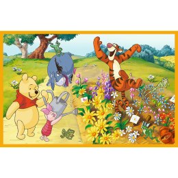 Puzzle - 2x24 - Dzień w ogrodzie - Disney - Kubuś Puchatek - Trefl 34436