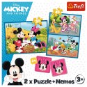 Puzzle + MEMOS - 2w1 (30,48) - Poznaj bohaterów Disney - Myszka Miki - Trefl 93344