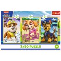 Puzzle - 3x50 - Nasze pieski - Psi Patrol - Trefl 34878