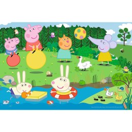 Puzzle - 60 - Wakacyjna zabawa - Świnka Peppa - Trefl 17326