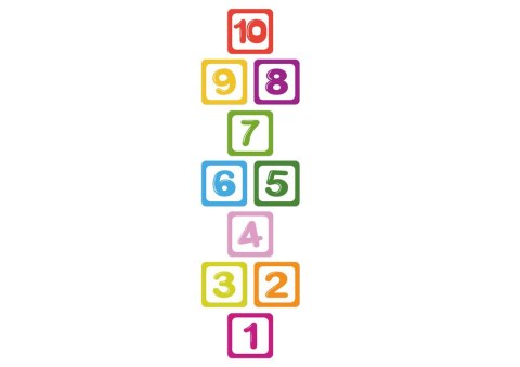 Naklejki Podłogowe Liczby Edukacyjne Do Gry w Klasy