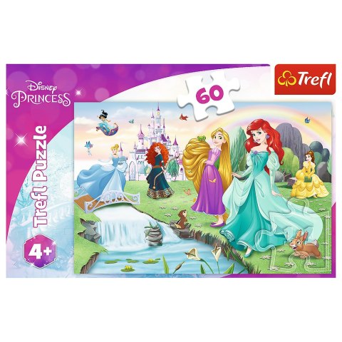 Puzzle - 60 - Poznaj Księżniczki - Disney Princess - Trefl 17361