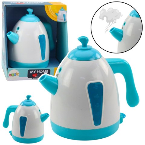 Czajnik Na Baterie Para Wodna Światła Dźwięki Turkusowy