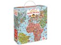 CzuCzu Puzzle odkrywcy Mapa świata 300 ele + plakat edukacyjny ZA5627