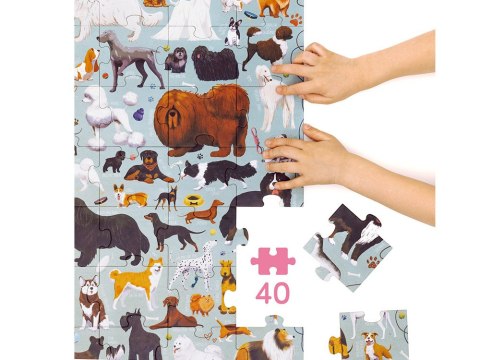 CzuCzu Puzzlove Duże puzzle PSY 40 elementów ZA5617