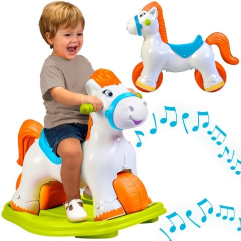 FEBER Interaktywny Bujany Jednorożec 2w1 - Jeździk Biegowy