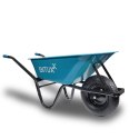 Taczka Ogrodowa Solidna taczka 100L jednokołowa niebieska Mocna 250kg