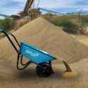 Taczka Ogrodowa Solidna taczka 100L jednokołowa niebieska Mocna 250kg