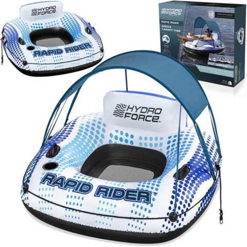 Koło z oparciem daszek Bestway dmuchany ponton 123cm 43725