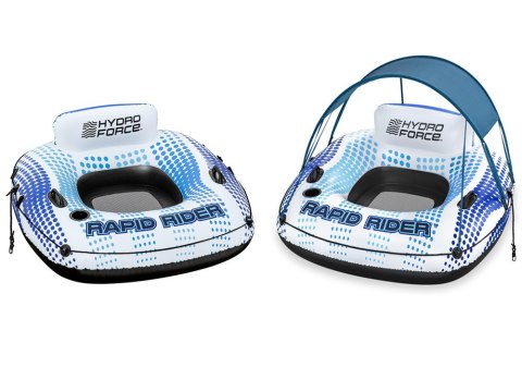 Koło z oparciem daszek Bestway dmuchany ponton 123cm 43725