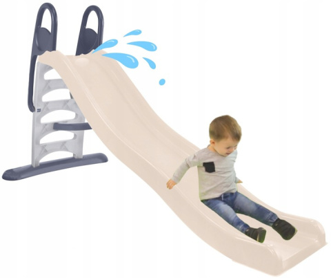 Mega długa zjeżdżalnia 205 cm dla dzieci z natryskiem Mochtoys 13012