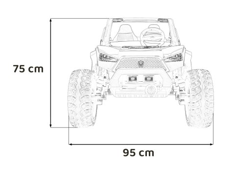 Pojazd Buggy Clash STRONG 4x4 Biały