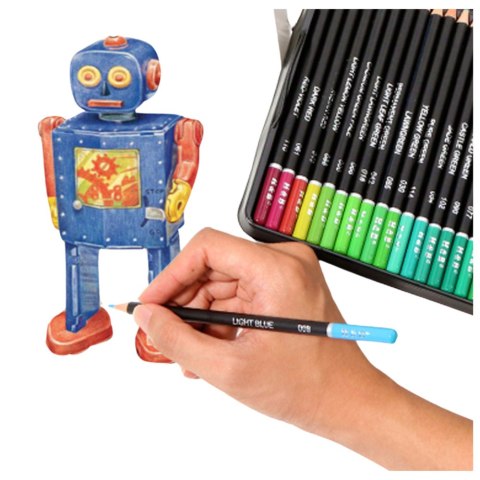 Zestaw Kredek Artystycznych Akwarelowych 48 Sztuk Kolorów