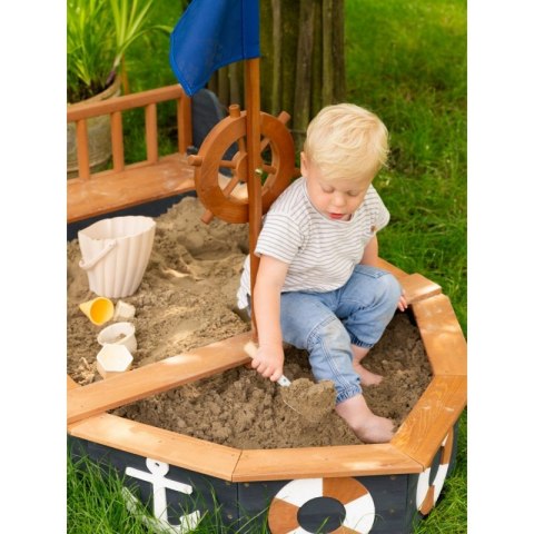 AXI Drewniana Piaskownica Doris ze Schowkiem + Pokrowiec 153 cm