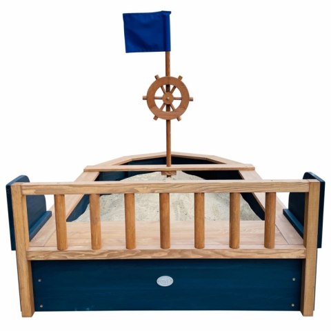 AXI Drewniana Piaskownica Doris ze Schowkiem + Pokrowiec 153 cm