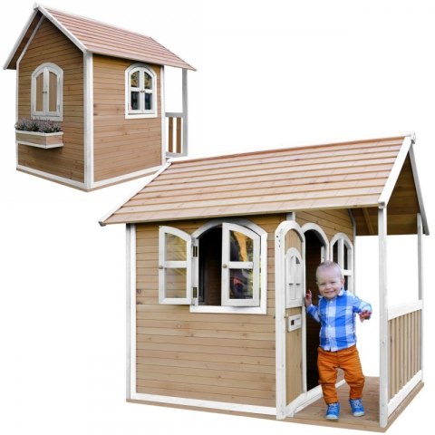 AXI Drewniany Domek z Oknami Alex Playhouse 178 cm