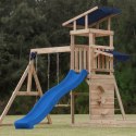 AXI Drewniany Duży Plac Zabaw Huśtawki Zjeżdżalnia Wieża + Piaskownica