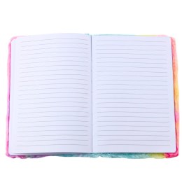 Pluszowy Notatnik W Linie Z Jednorożcem 3D Kolorowy