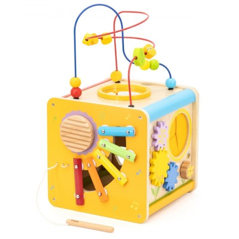 Viga Drewniana Kostka Edukacyjna 5w1