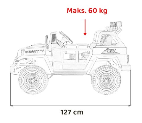 Pojazd Off Road MONSTER Szary