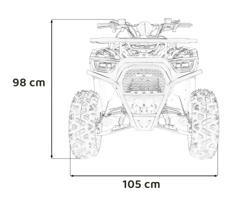 Pojazd Quad Spalinowy 125CC DISCOVERER Czerwony