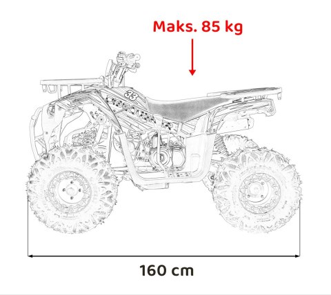 Pojazd Quad Spalinowy 125CC DISCOVERER Niebieski