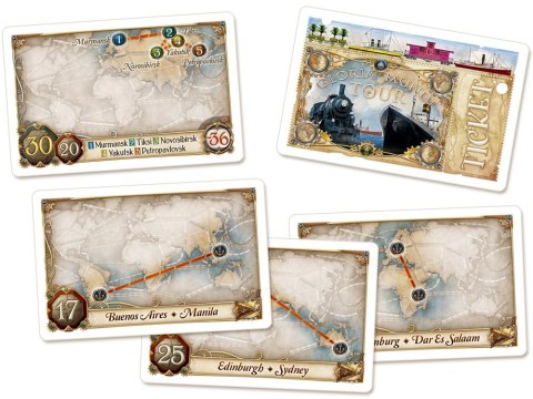 Rebel Gra Wsiąść do Pociągu Dookoła Świata - dwustronna plansza GR0750
