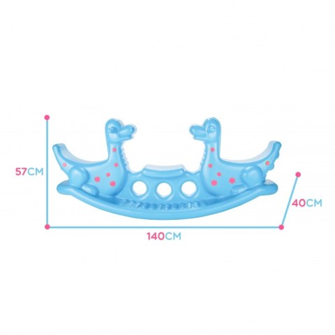 WOOPIE Bujak Dino Huśtawka Równoważna Jasno Niebieski
