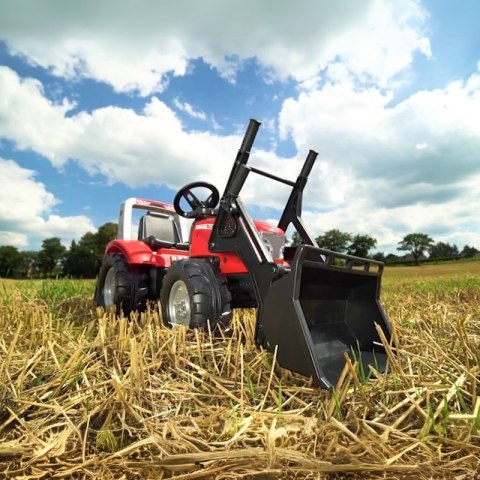 FALK Traktor Mc Cormick Czerwony na Pedały z Przyczepką od 3 Lat