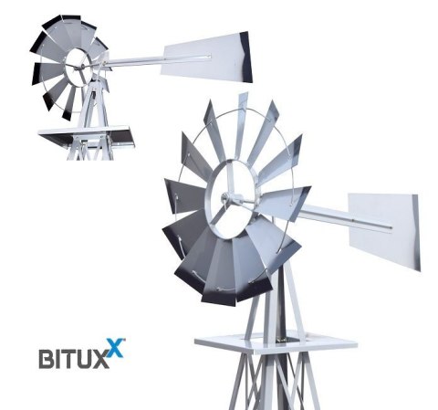 METALOWYWIATRAK OGRODOWY W STYLU AMERYKAŃSKIM OZDOBA DO OGRODU 250CM