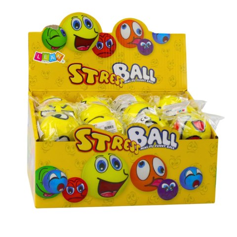 Piłka Do Odbijania Ugniatania Piankowa Piłeczka Emotikona 6cm