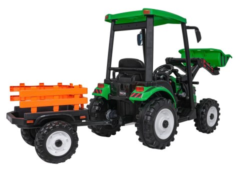 Pojazd MEGA Traktor D68 Z Przyczepką Zielony