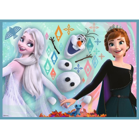 Puzzle - 4w1 (12, 15, 20, 24) - Niezwykły świat Frozen - Kraina Lodu - Trefl 34381