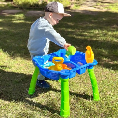 WOOPIE Stolik Wodny 2w1 Piaskownica 9 akc.