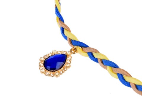 Boho Opaska do włosów z kolorowymi Piórami i Koralikami ZA5581