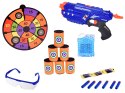 Pistolet Shotgun 2w1 + Naboje piankowe żelowe Tarcza Okulary Puszki ZA5564