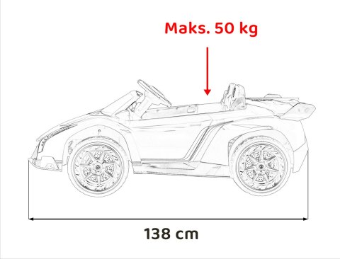 Pojazd Lamborghini Veneno Czerwony