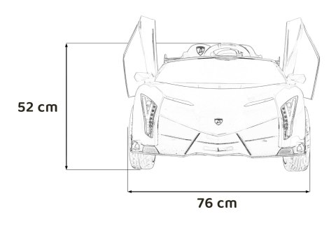 Pojazd Lamborghini Veneno Czerwony